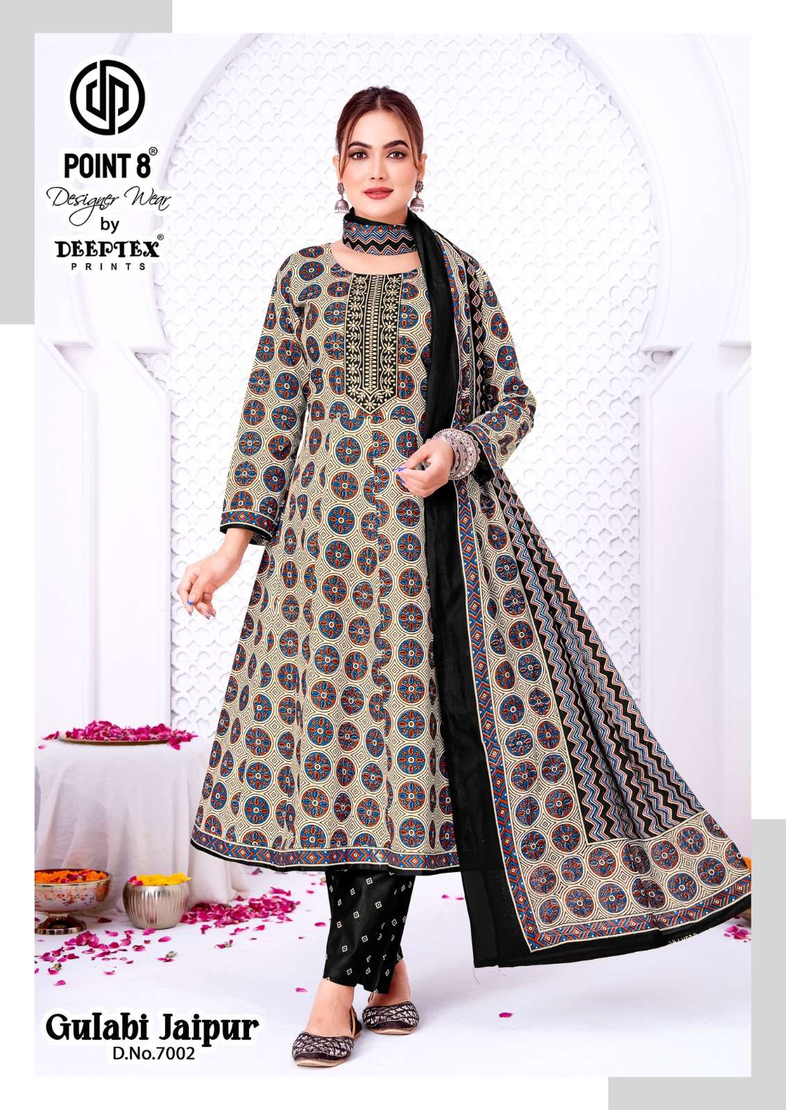 Point 8 by Deeptex Prints Gulabi Jaipur Vol.07 Ready Made Point 8 by Deeptex Prints Gulabi Jaipur Vol.07 Ready Made Anarkali Suit